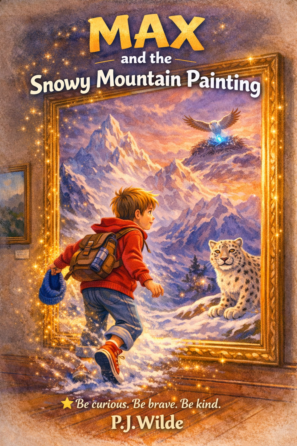Snowy Mountain Painting cover